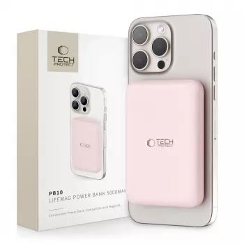 TECH-PROTECT PB10 LIFEMAG MagSafe powerbank 5000mAh pink
