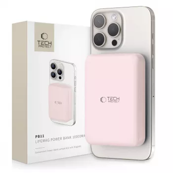 TECH-PROTECT PB11 LIFEMAG MagSafe powerbank 10000mAh pink