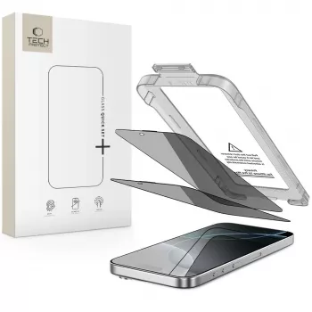 TECH-PROTECT Quick Set SPY+ Privacy Screen Protector 2-pak til iPhone 16 Pro Max