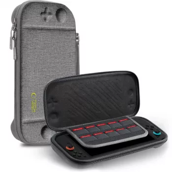 TECH-PROTECT Slim Pouch til Nintendo Switch 2, mørkegrå