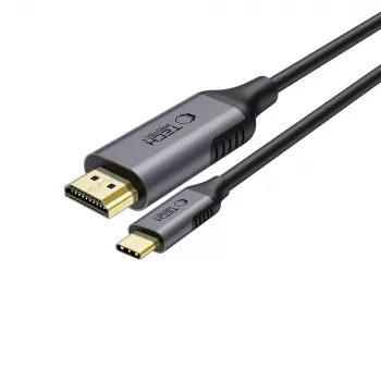TECH-PROTECT UltraBoost USB-C til HDMI 2.0-kabel 4K 60Hz 180 cm sort