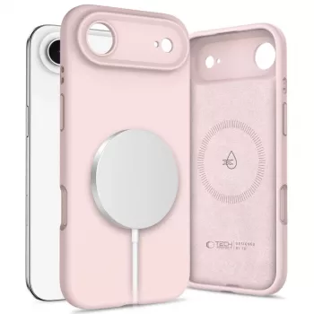 Tech-Protect Silicone MagSafe Case til Apple iPhone 17 Air, Pink Pearl