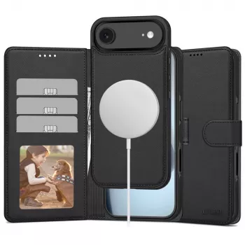 Tech-Protect Wallet MagSafe til iPhone 17 Air mat sort