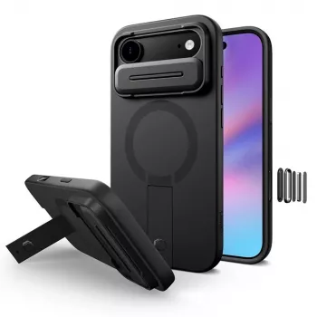 Tech-Protect Kevlar Aura MagSafe Case til Apple iPhone Air, sort