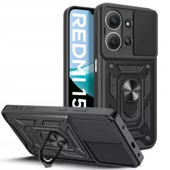 Tech-Protect Camshield Pro Case til Xiaomi Redmi 15C, sort