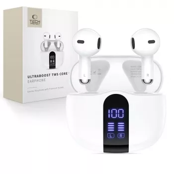 TECH-PROTECT ULTRABOOST TWS Earphone Core G2 hvid