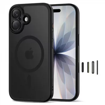 TECH-PROTECT MagPeak MagSafe Case til iPhone 17, Mat sort