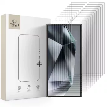TECH-PROTECT hærdet glas skærmbeskyttelse 10-pak til Samsung Galaxy S24 Ultra klar