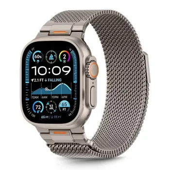 Tech-Protect Milano Vanguard til Apple Watch 8 / 9 / 10 / 11 / SE / Ultra (44 / 45 / 46 / 49 mm) sølv