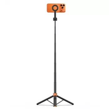 Tech-Protect L10S MagSafe Bluetooth selfiestang stativ, orange/sort