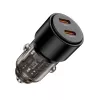 TECH-PROTECT CC03 2-port biloplader PD 100W sort