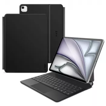 Tech-protect SC Magnetic + KB til iPad PRO 12.9 inch 4/5/6 (2020-2022) / AIR 13 inch 1/2/3 (2024-2026) sort
