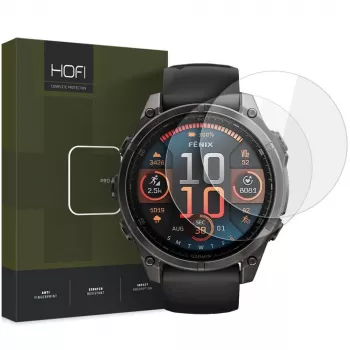 HOFI GLASS PRO+ Hærdet Glas Skærmbeskytter 2-pak til Garmin Fenix 8 (47 mm) klar