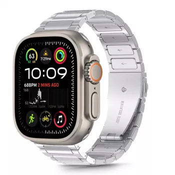 TECH-PROTECT STAINLESS CLASSIC APPLE WATCH 8 / 9 / 10 / 11 / SE / ULTRA (44 / 45 / 46 / 49 MM) SØLV