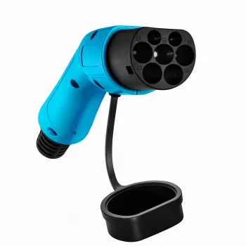 Akyga AK-SC-E16 Type-2-EV-ladestik, trefaset, 32 A, blå