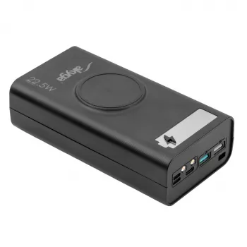 Akyga AK-BC-05 Powerbank Kabinet 37000 mAh, 12x 18650, 22,5W, Qi, USB-C, 2x USB-A, Lightning