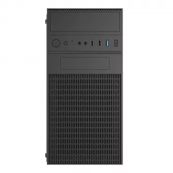 Akyga AK19BK micro-tower-pc-kabinet, Micro-ATX / Mini-ITX, USB-C + USB 3.0 + 2x USB 2.0, uden strømforsyning, sort