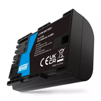 Newell erstatningsbatteri til Canon LP-E6, 2000mAh, 7,4V Li-Ion