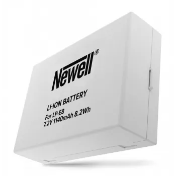 Newell erstatningsbatteri til Canon LP-E8 (1120mAh, 7,4V, Li-Ion)