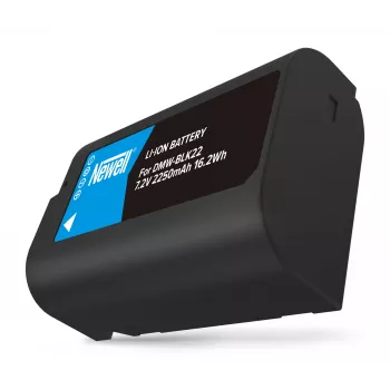 Newell erstatningsbatteri DMW-BLK22 til Panasonic Lumix-kameraer, 2200mAh, 7,2V, Li-Ion, sort