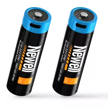 Newell 21700 USB-C 5000 mAh batteri Li-Ion genopladelig (2-pak, blister)