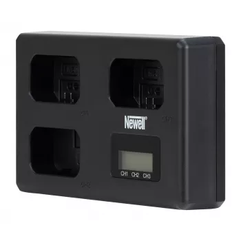 Newell TT-USB-C trekanals lader til Sony NP-FW50-batterier