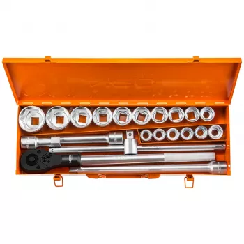 NEO TOOLS Topnøglesæt 3/4 inch, 21 dele