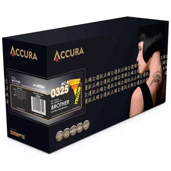 Accura Brother toner (TN-325/320Y) erstatning gul kompatibel laser-tonerkassette høj rækkevidde 3500 sider