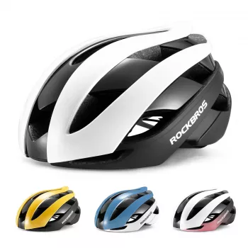 ROCKBROS cykelhjelm 10110004001 størrelse L - hvid-sort