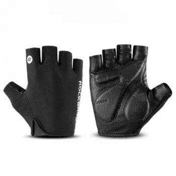 ROCKBROS S106BK halvfinger-cykelhandsker størrelse M - sort