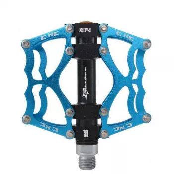 ROCKBROS JT201012LBL blå aluminiumslegerings-platformpedaler 9/16 inch Cr-Mo-aksel, forseglede lejer, par