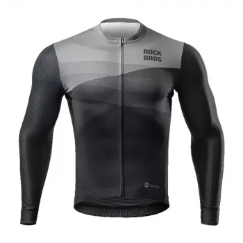 ROCKBROS cykeltrøje langærmet forår/sommer XXL sort