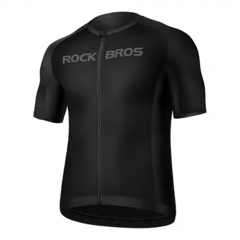 ROCKBROS Cykeltrøje Kortærmet XXXXL sort