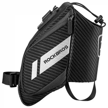 ROCKBROS C32BK cykelsadelpose 1,5L med flaskeholder - sort