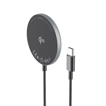 Wozinsky Magnetic Qi2 trådløs oplader 15W sort