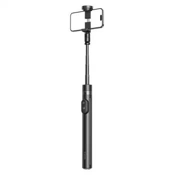 Premium selfie stick Wozinsky WRZP1 med automatisk udklappelige ben, stativfunktion, 1,7 m - sort