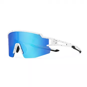 ROCKBROS børn polariserede cykelbriller UV400-beskyttelse hvid blå glas
