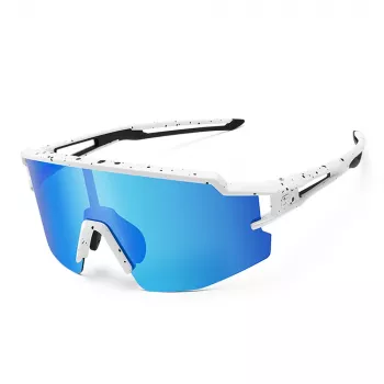 ROCKBROS børn polariserede cykelbriller UV400-beskyttelse hvid blå glas