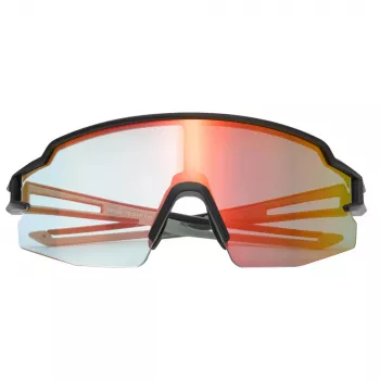 ROCKBROS fotokromatiske cykelbriller med UV-beskyttelse og RX-indsats - orange glas - sort stel