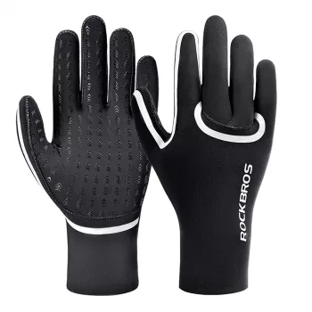ROCKBROS fuldfinger vandtætte cykelhandsker L/XL sort