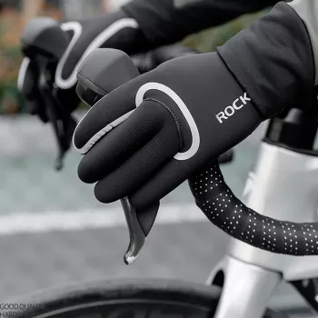 ROCKBROS fuldfinger vandtætte cykelhandsker L/XL sort