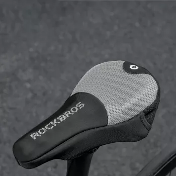 ROCKBROS cykelsadelovertræk størrelse S - grå