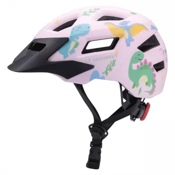 Wozinsky Children's MTB Cycling Helmet with Detachable Visor 52-56 cm - Pink