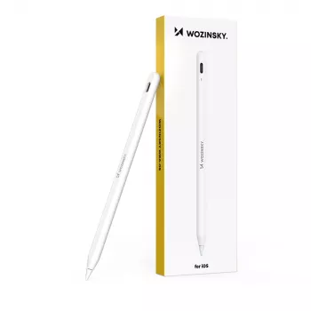 Wozinsky stylus til iPad Apple iPad 2018-2025 | USB-C | hurtigopladning - hvid