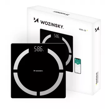 Wozinsky WIWL-30 smart kropskompositionsvægt Bluetooth - sort