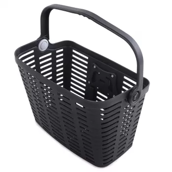 Wozinsky WKR-PK cykelkurv, plast, sort, styrbefæstning, 15L