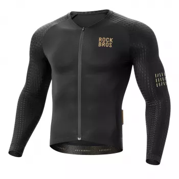ROCKBROS YDCX008 Diamond langærmet cykeltrøje S - sort
