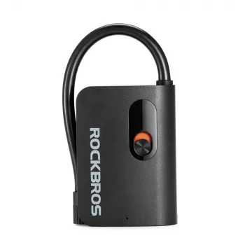 ROCKBROS L1 mini bærbar elektrisk luftpumpe 70 PSI kompressor slangelængde 200 mm Schrader - sort