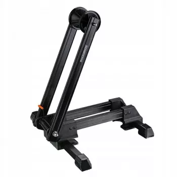 ROCKBROS T30 Sammenklappelig cykelparkeringsstøtte til for- eller baghjul, kompatibel med 24-27,5 inch og 700C hjul - sort
