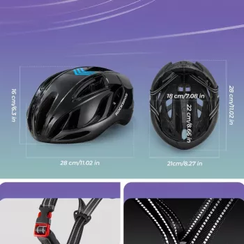 ROCKBROS TS-42 Let cykelhjelm 58-62 cm titan
